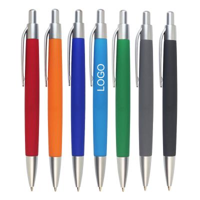 China Office School Ballpoint Pens Custom Logo Promotional Ballpoint Pens With Color Painting MOQ 100PCS for sale