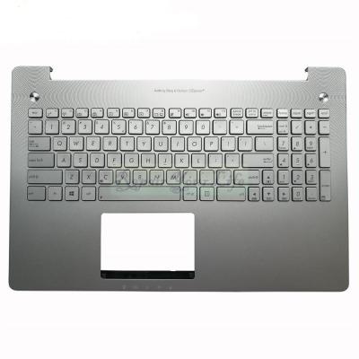 China Laptop standard keyboard for ASUS N550JV UI 0KNB0-6629UI00 C Shell Keyboard white backlit silver price good for sale