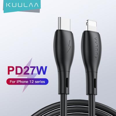 China MP3/MP4 Player KUULAA PD 27W Fast Charger Data USB C to Lightning Cable for iPhone 13 12 11 pro 8 7 6 plus Max for Macbook iPad for sale