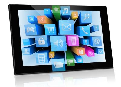 China Unique 13.3 Inch 10 Point Capacitive Touch Screen Digital Photo Frames With Front Camera for sale