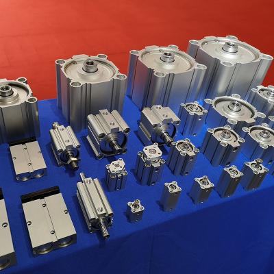 China Other Good Quality Double Rod Air Pneumatic Standard Compact Cylinder for sale