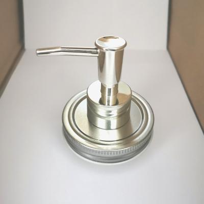 China Non Spill Factory Low Price Small Bottleneck Size Copper-plated Finish Lotion Pump Plastic Dispenser for sale