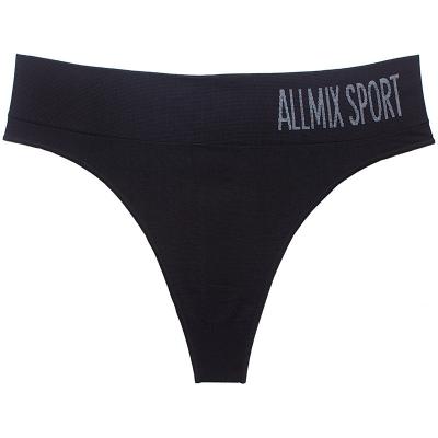 China INTIFLOWER s9809 Sexy Seamless Sports Fitness Breathable Women's Panties Letters Seamless Thongs Briefs Wide Waist Mid Waist for sale