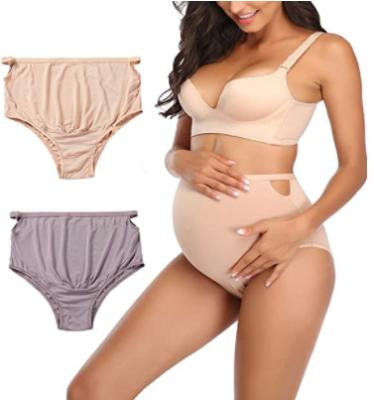 China Intiflower Pregnant Women High Waist Briefs Antibacterial Modal Waist Adjustable Maternity Panties Underwear for sale