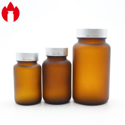 Китай рта пробирок рта 100ml 120ml 300ml опарник широкого медицинского янтарного широкого стеклянный для планшета продается