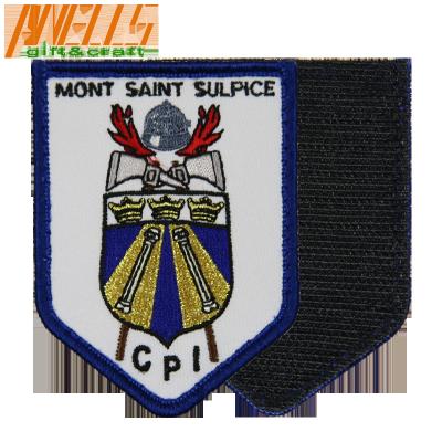China Militair Logo Velcro Backing Iron On-Borduurwerkflard Te koop
