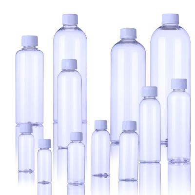 China Household Products PET Clear Plastic Bottles With Child Resistant Cap Child Safe 30 50 60 80 100 120 150 200 250 500 650 750 1000ml for sale
