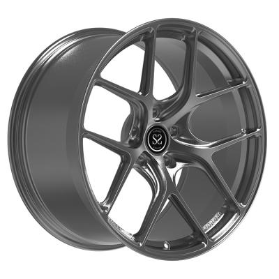 China Fit for R8 staggered 19 20 and 21 inches Custom 1-PC Gun Metal forged aluminum alloy rim 5-112 for sale