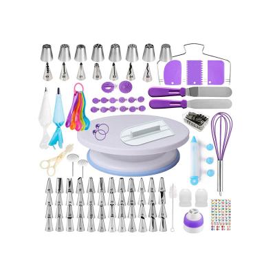 China Sustainable 137 Pcs Cake Set For Cake Decorating Supplies Kit Baking Pastry Nozzle Cake Decorating Baking Tool Kit Kit for sale