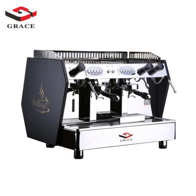 China Hotel Stainless Steel Professional Commercial Double-groups Semi-automatic Coffee Maker Coffee Machine for sale