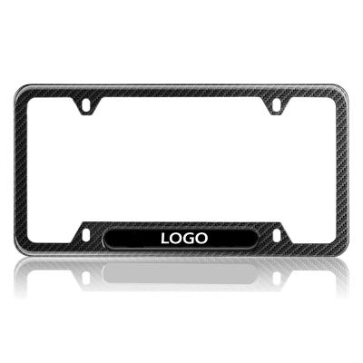 China Fixed Plate Carbon Fiber Non Printing Non Rust Easy To Install And Use Car Registration Plate for sale