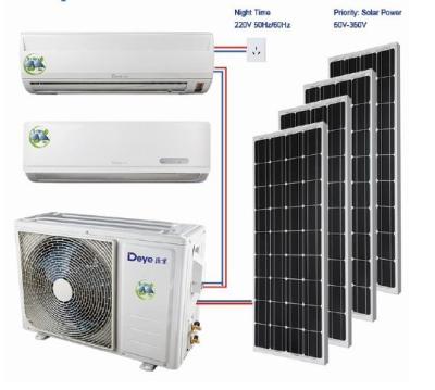 China Five Years Warranty Solar Air Conditioner On Grid Hybrid Ac Air Conditioner 12000btu for sale