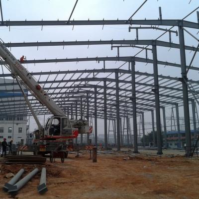 China Construção de metal resistente ao vento Construção pré-fabricada Estrutura de aço de alta resistência à venda