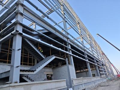 Cina Pannello di alluminio decorativo e muro tenda di vetro progettato struttura in acciaio prefabbricata moderna edifici commerciali in vendita