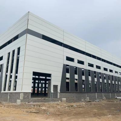 China High Insulated PU Sandwich Panel Prefab Warehouse Workshops And Commercial Buildings for sale