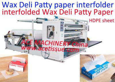Cina CE Interfolded Automatic Folder Machine Dry Waxed Paper Deli Sheets Interfolder Machine in vendita