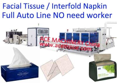 China V doblan la máquina de la toalla de mano con transferencia auto a la empaquetadora de la toalla de papel en venta