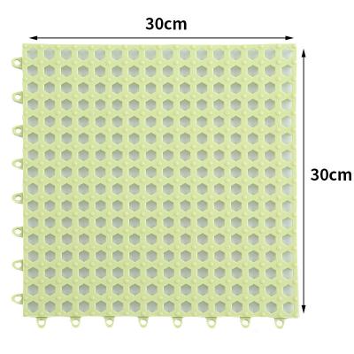 China Durable Spliced Plastic Floor Bathroom Foot Mat PVC Compound Floor Mat Waterproof And Non-Slip Mat for sale