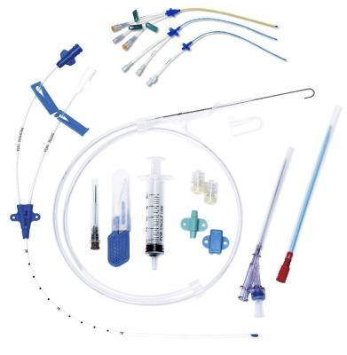 Cina CE CVC Kit di catetere venoso centrale 16FR Double Lumen Cvc Kit di catetere centrale semplice in vendita