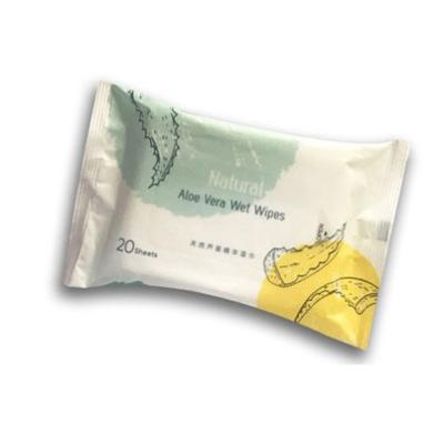 Κίνα Δέρμα που καθαρίζει φυσικό Aloe Βέρα Wet Wipes For Hands/πρόσωπο προς πώληση