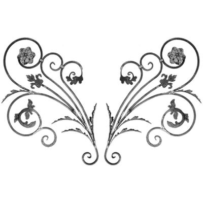 China Mid-Century Modern factory supply decorative ornamental parts with wrought iron for sale