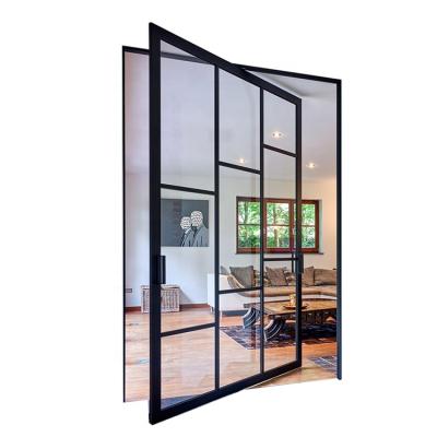 China Aluminum Frame Windproof Revolving Door Rolling Modern Waterproof Entry Pivot Glass Doors for sale