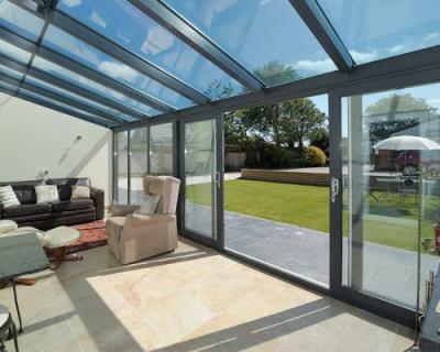 China Heavy duty folding screen MJL sliding door damper for balcony powder coat tempered glass aluminum lowes glazed for sale