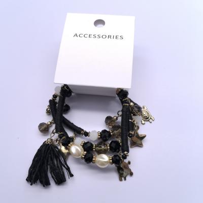 China Various Styles Fashionable Black Children Bracelets with Unique Pendants for sale