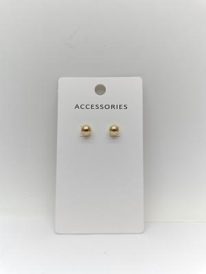 China Durable Basic Design Metal Pearl Earrings for Unisex for sale