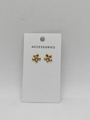 China Basic Design Flower Metal Earrings for Women for sale