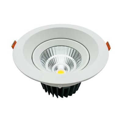China Modern High quality 24W downlight spotlight home hotel ceiling recessed cob round led down light for sale
