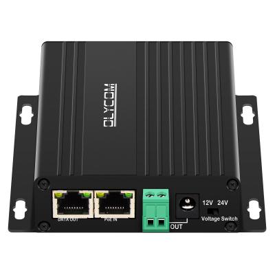 China Gigabit 30W PoE Splitter DC12V DC24V Output Wall Mounted 100-Meter PoE Distance for sale