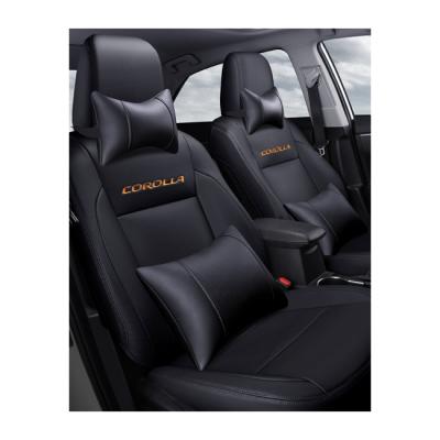 China Durable Luxury High Grade Car Seat Cover PVC Leather Seat Fits Corolla Cars for sale
