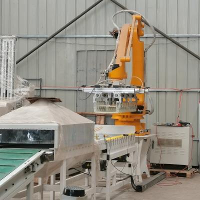 China Paper Box Robotic Arm Palletizer Muddy Powder Palletizing Robot for sale