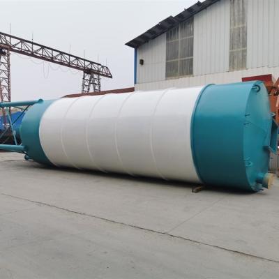 China Automatic Bulk Cement Storage Tanks 50T-120T Horizontal Cement Silo for sale