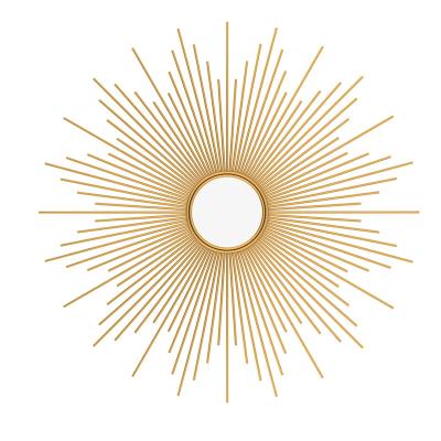 China European style modern hanging lighted metal restaurant sunglasses makeup mirrors decor wall for sale