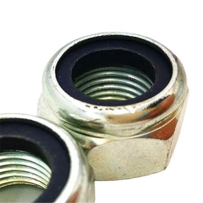 Chine Hex Nylon Lock Nuts Heavy Hex Nut Fasteners Yellow Zinc Nuts YPH DIN985 à vendre