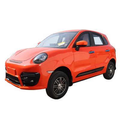 China High Speed Auto Leather Motor Hengtop EV 55km/h New Energy 4 Wheeler Electric Car For Adults for sale