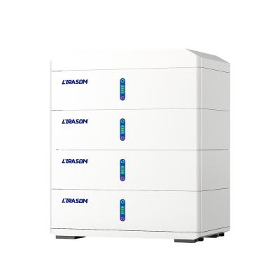China Lyrasom Stacked Battery Pack 51.2V 100Ah 100Ah 5.12Kwh Off Grid Stacked Lithium ion Battery Energy Storage Battery LYH48100-L(S) for sale