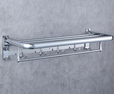 China Modern Towel Racks Rack For Bathroom, Stainless Steel Bathroom Shelf With Towel Rack, Multifunctional Towel Rack Hotel Simple Style for sale