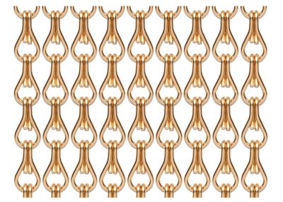 Cina gancio a catena decorativo di colore 20.4mm dell'albicocca dello schermo della mosca della porta di 100*200cm in vendita