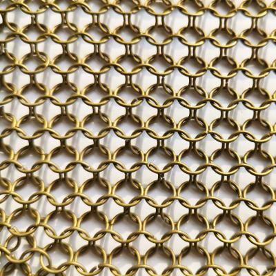 Chine GV d'acier inoxydable Ring Mesh Curtain Indoor Fexible de 1mm Anticut à vendre