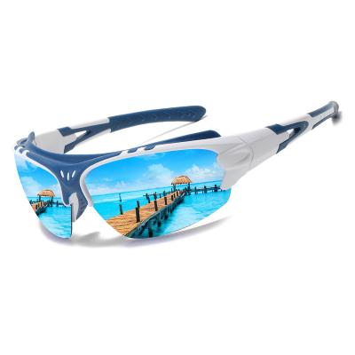 China Sports Sunglasses In Stock Custom Uv400 Tac Polarized Sun Shades , Adults Sport Driving Glasses Sports Cycling Sunglasses For Men for sale