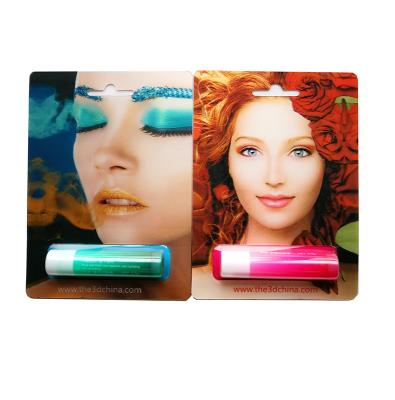 China Recyclable Lipstick Packaging Box Card 3D Effect Cosmetic Package Box for sale