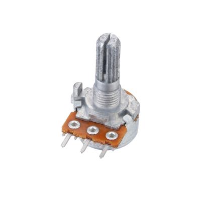 China High Performance Rotary Potentiometer Device 6mm-20mm Shaft Length Resistance 300Ω-3MKΩ for sale
