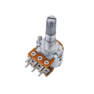 China Dual Gan 16mm Rotary Potentiometer For Plastic Metal -25C-85C for sale