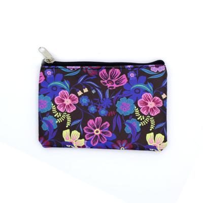 China Fashion Manufacturer Stain PU Handbag Printing Ladies Purses Invent Wallet Card Pack Holder With Zipper For Women for sale
