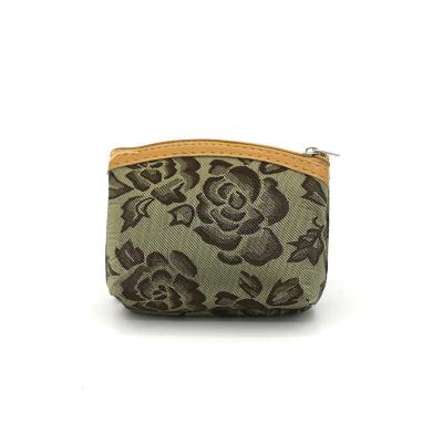 China High Quality Personal Wholesale Clutch Purses Fashion Design Small Latest Canvas Coin Purse Custom Made For Gifts for sale
