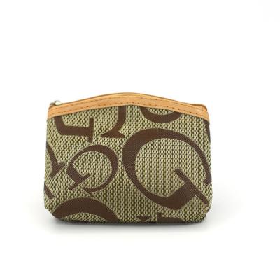 China Factory direct sales fashion small fabric coin purse women's canvas wallet main change pocket for sale