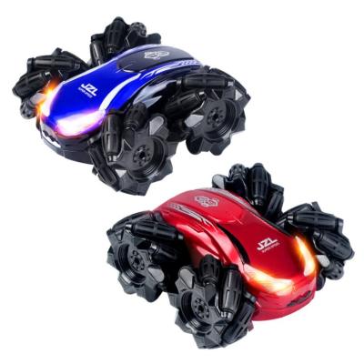 China RC Hobby Stunt Remote Control Car For Kids Cool Colorful Light Radio Control High Speed Drift Car Toys for sale